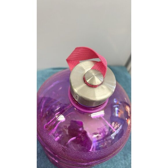 Violet BPA FREE 1 Gallon Water Bottle Steel Cap Jug Container Canteen Reusable - Picture 2 of 5